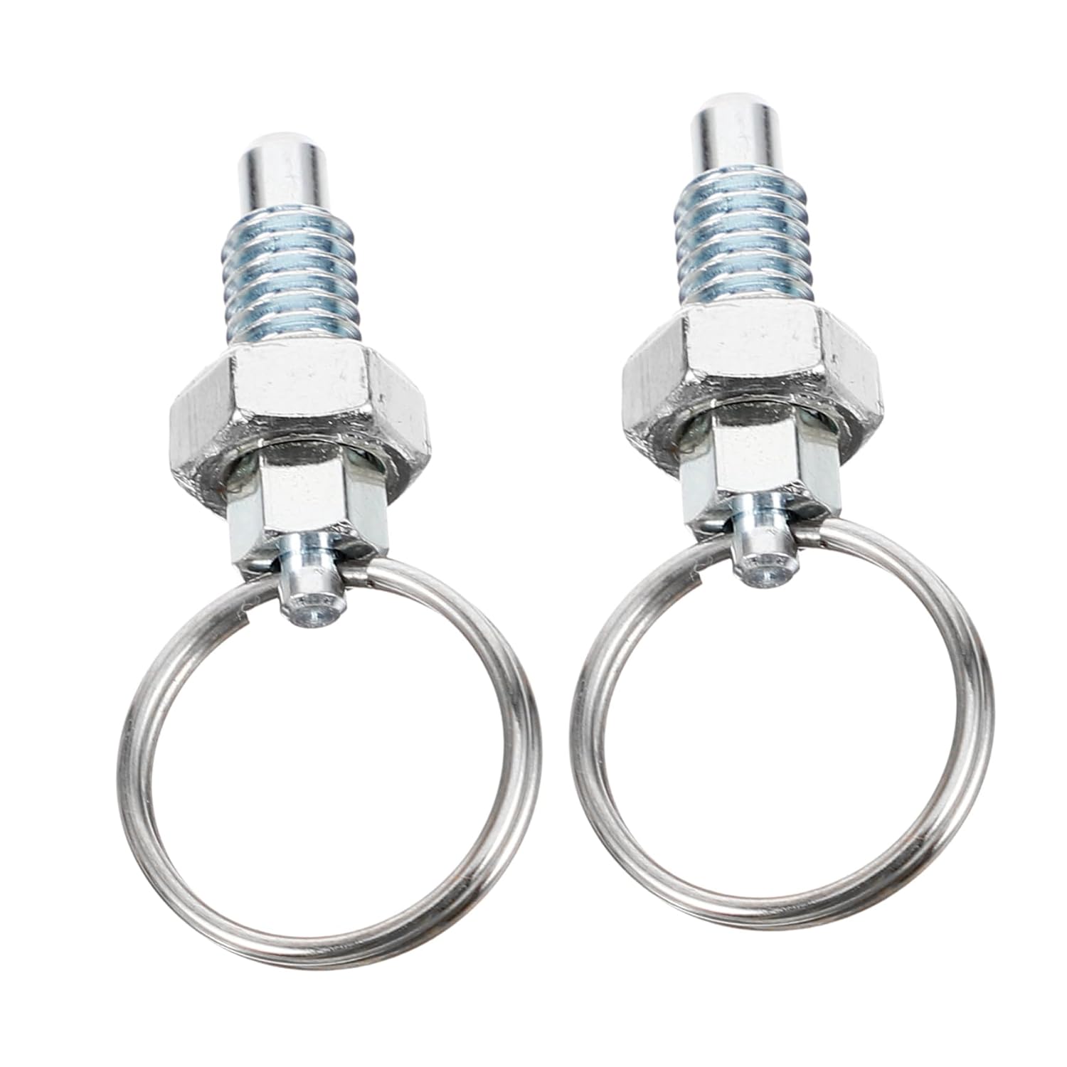 8pcs Stainless Steel Spring Plunger Pull Latch Pin Non Lock Mechanism for Mechanical Accessories and Portable Design for Versatile Applications