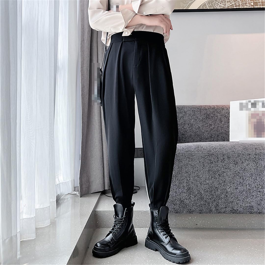 Vogrtcc Pantalones Harem para Hombre Cintura Elástica Pantalón Casual Tamaño Grande