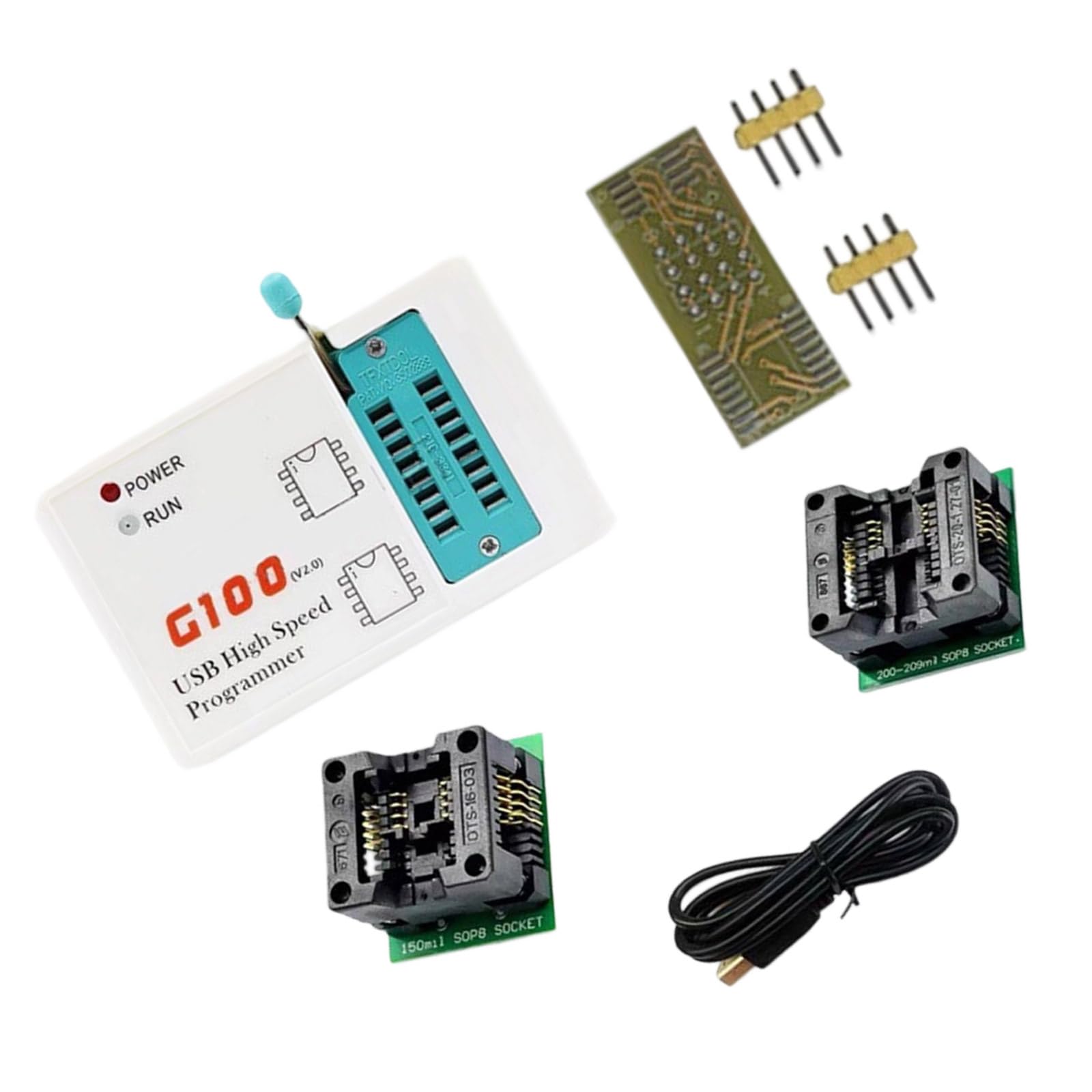 Programmateur G100 32 bits avec double fente pour puce BIOS et logiciel multilingue - 7