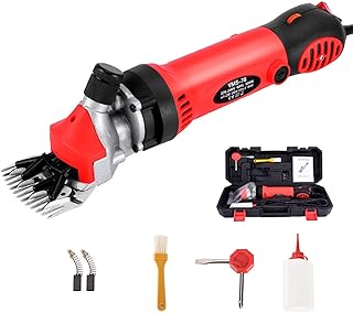 XIAOXIAXIAODENI 900W Sheep Shears, Professional Electric Sheep Shearing Clippers, 6 Speed Heavy Duty, Farm Livestock Groom...