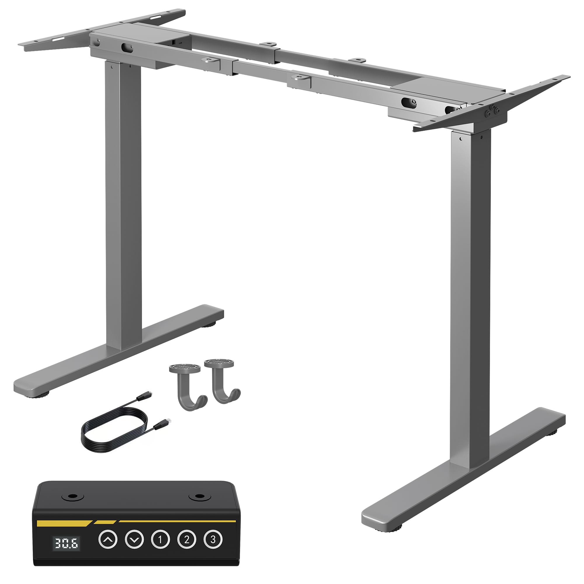 Amazon | 電動昇降デスク 昇降式デスク 脚のみ 高さ調整70cm～118cm