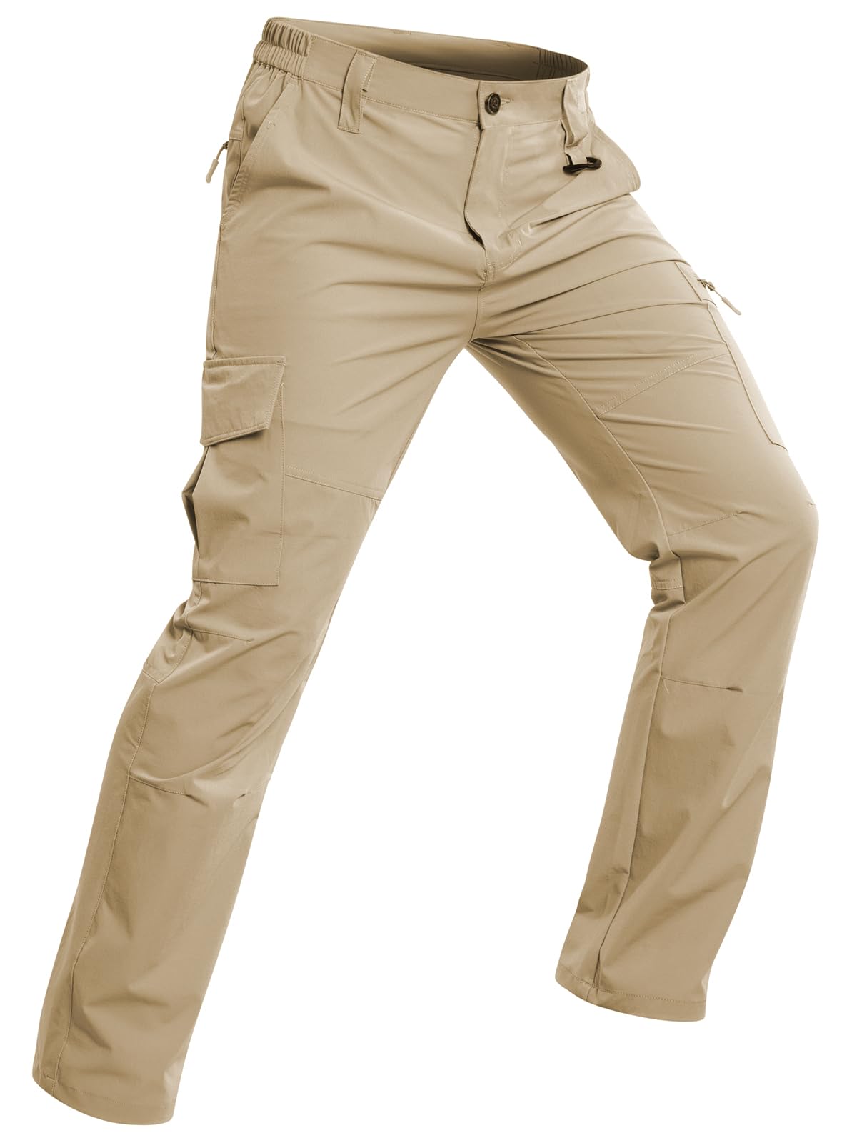 MANSDOUR Pantaloni da trekking leggeri da uomo, ad asciugatura rapida, resistenti all'acqua, tattici, da lavoro all'aperto, da pesca