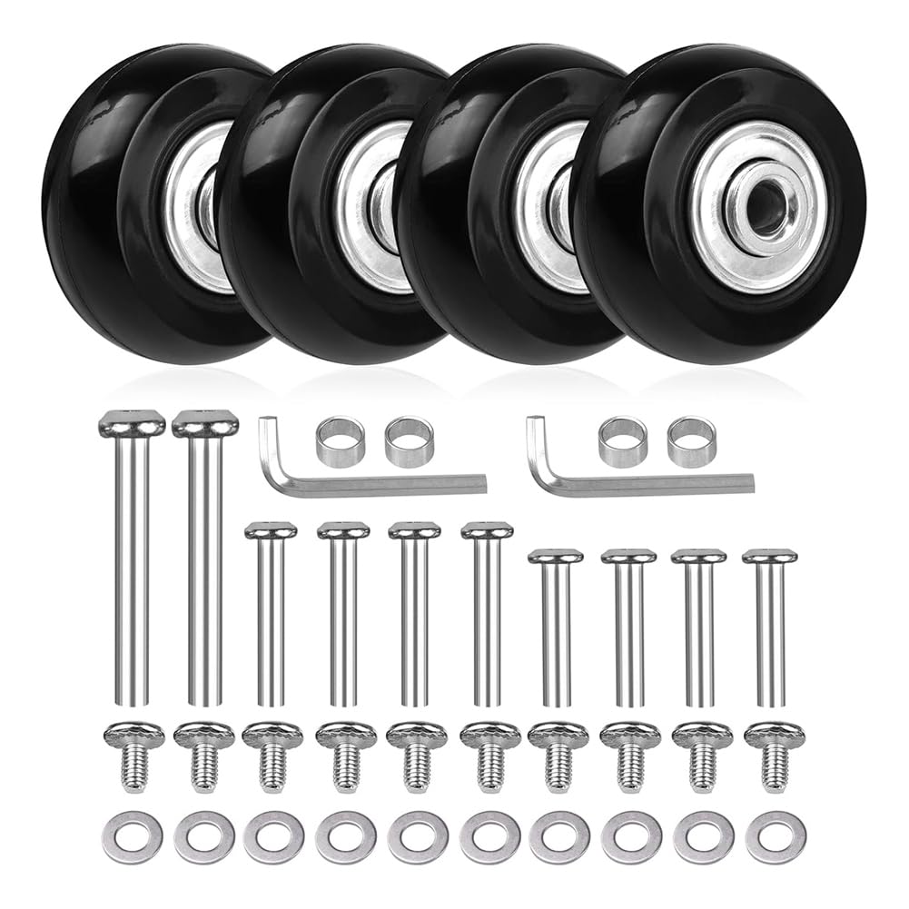 1 Paar Bagage Koffer Vervanging Wielen Koffer Reparatie Od 50mm Assen Deluxe Schroef