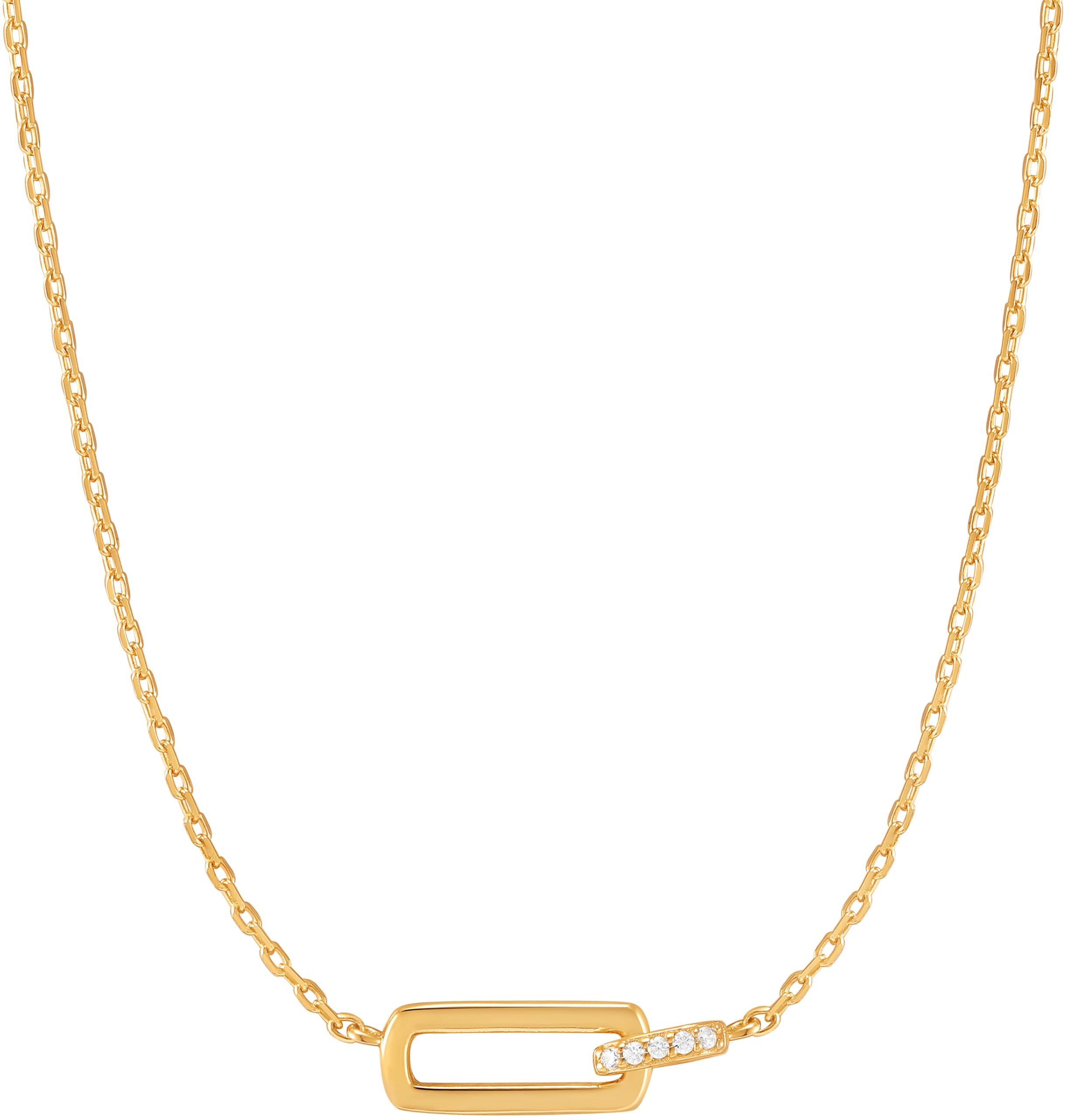 ANIA HAIE Necklace N037-01G Glam Rock Ladies Necklace, Adjustable MID-38155 Brand, one Size, Non-Precious Metal, No Gemstone