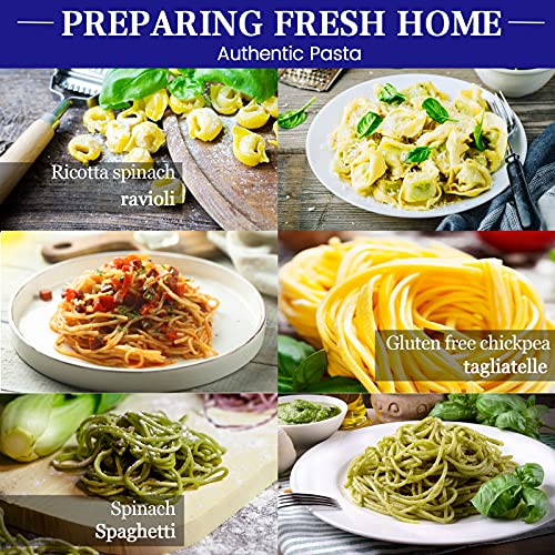 Pasta Maker Machine - Heavy Duty Steel Construction - 150 Roller With Pasta Cutter - 7 Adjustable Thickness Settings, Hand Crank And Instructions #TOP5