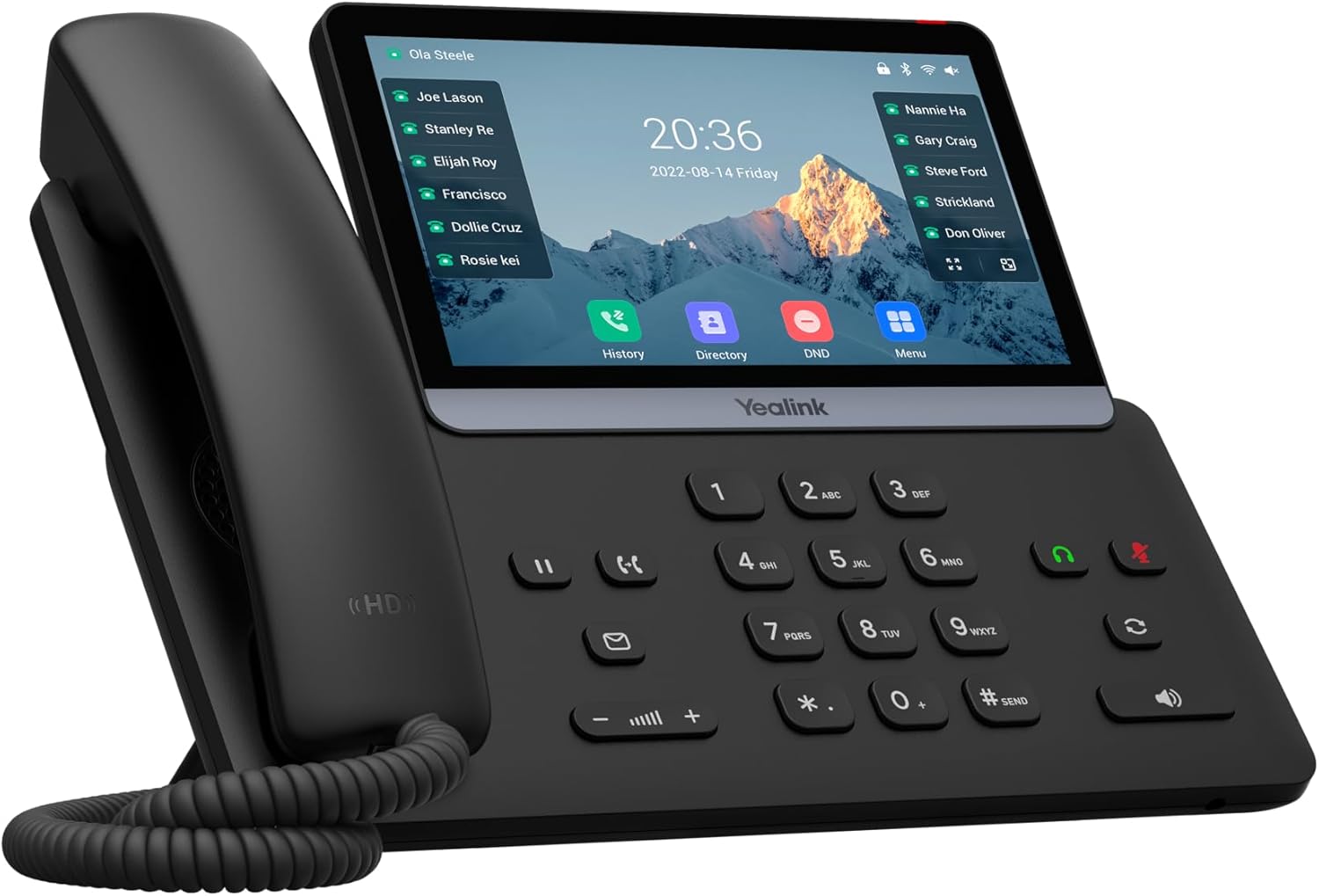 Yealink SIP-T77U – 1301011 – Wi-Fi IP Phone – 16 SIP Accounts – 7-inch Color Touch Screen LCD Display – Dual-Port Gigabit Ethernet, PoE, Power Adapter Not Included Yealink SIP-T77U – 1301011 – Wi-Fi IP Phone – 16 SIP Accounts – 7-inch Color Touch Screen LCD Display – Dual-Port Gigabit Ethernet, PoE, Power Adapter Not Included