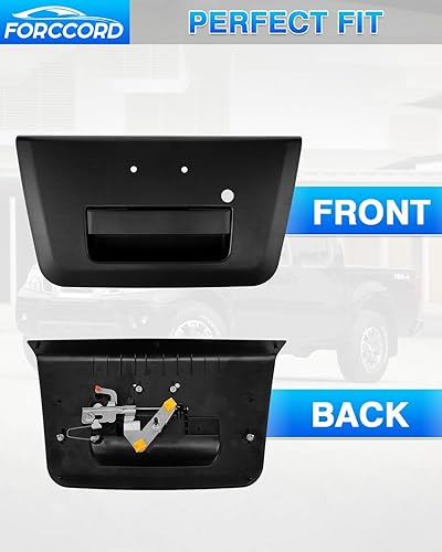 Miniatura 10 de Ajuste personalizado para manija de portón trasero Nissan Frontier 2004 2003 2002 2001 Asa de pestillo de puerta elevadora negro Frontier Accesorios