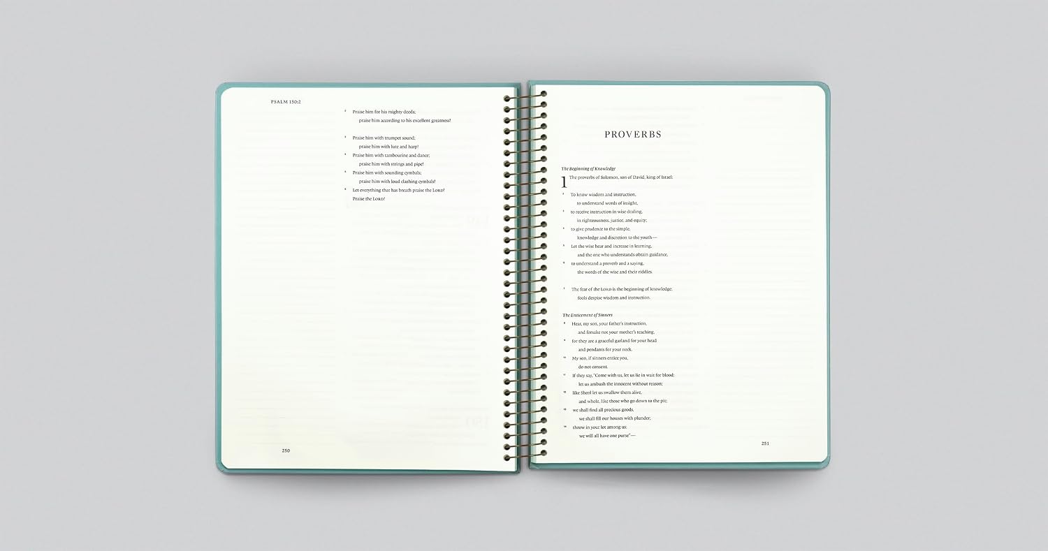 ESV Spiral-Bound Journaling Bible, Poetry (Hardcover): Holy Bible, English Standard Version