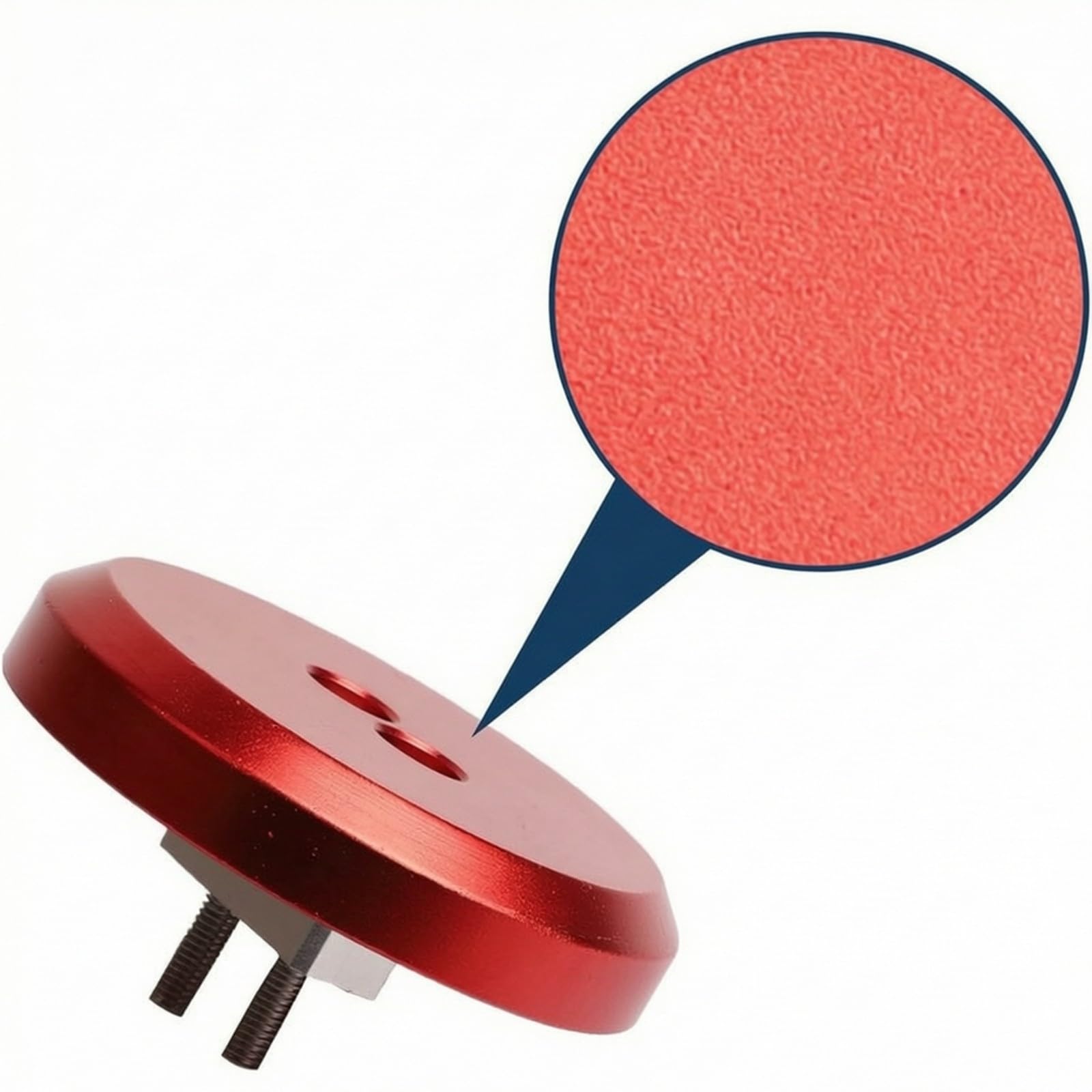 Harilla 4 Pezzi Tampone per Durevole | Con Chiave Esagonale, Tampone di Sollevamento, Piatto, per Officina, Automobilisti, Rosso