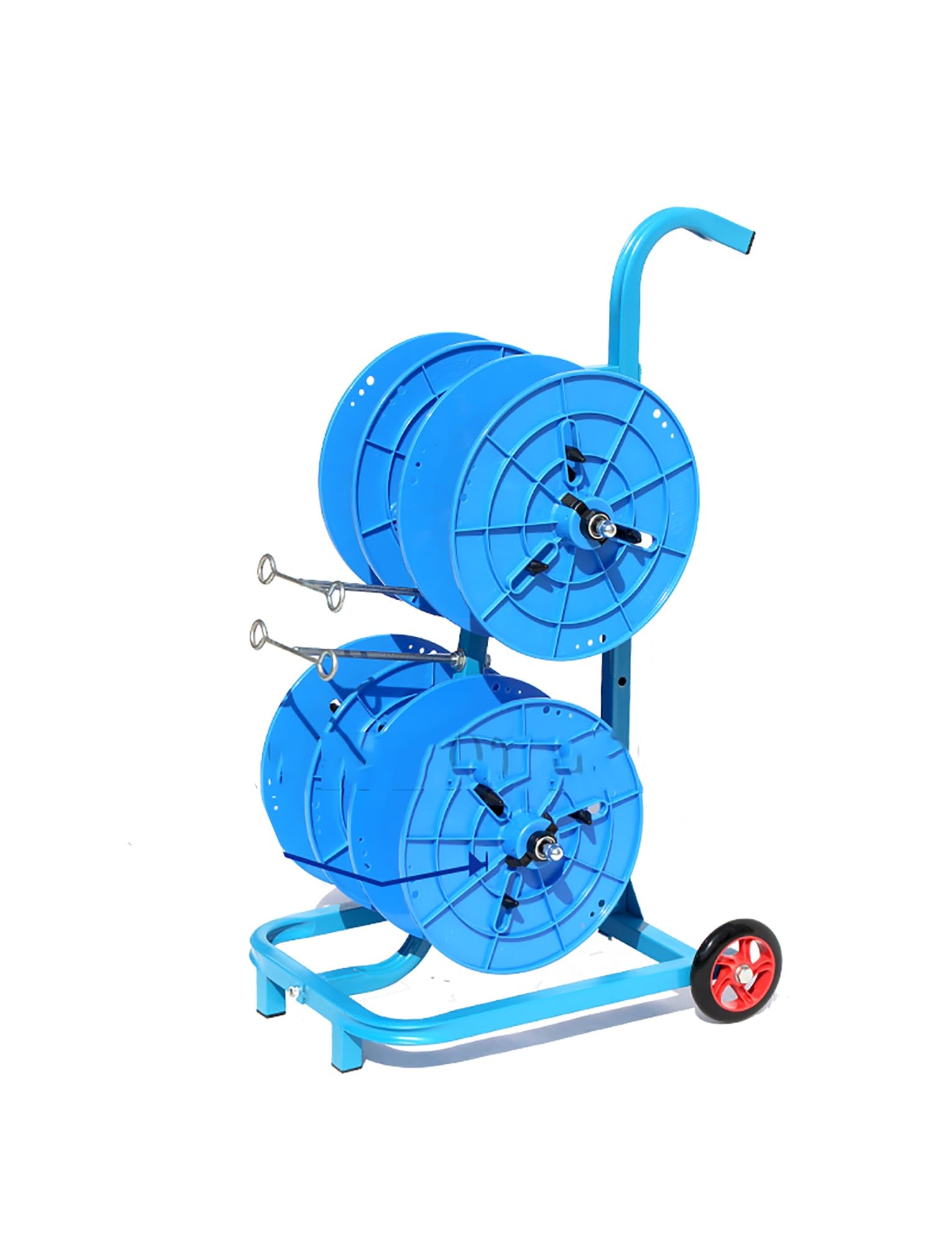 Dispensador de cuerdas eficiente y portacarretes flexible azul