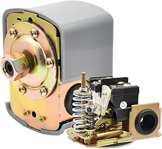 30-50 PSI Adjustable Water Pressure Switch for Well Pump 110V Well Pump Pressure Control Switch Adjustable Double Spring 1/4