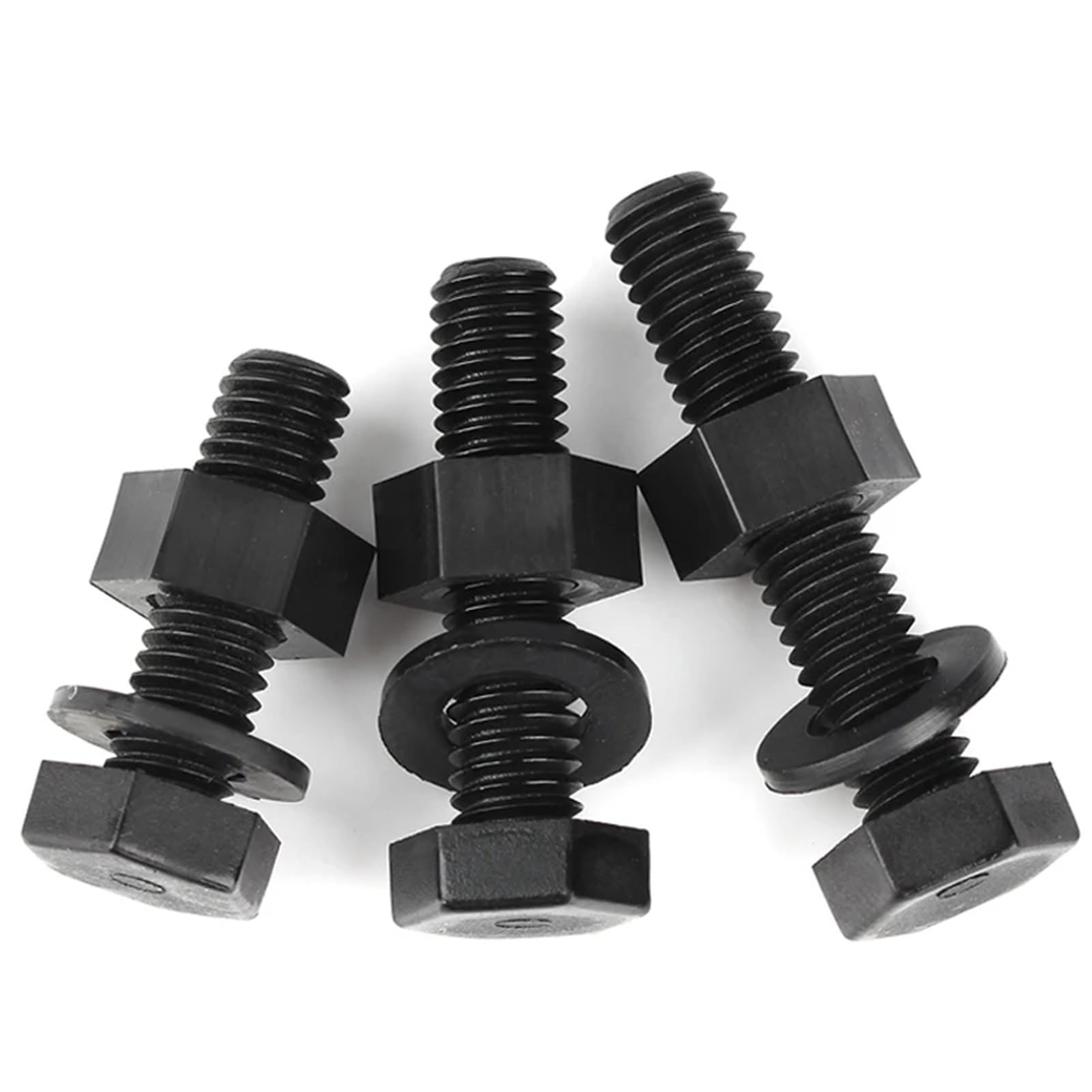 M6 M8 M10 M12 Black Outer Hexagonal Nylon Screws, Nuts, Gaskets Combination Set(40mm,M12 (5Pcs))