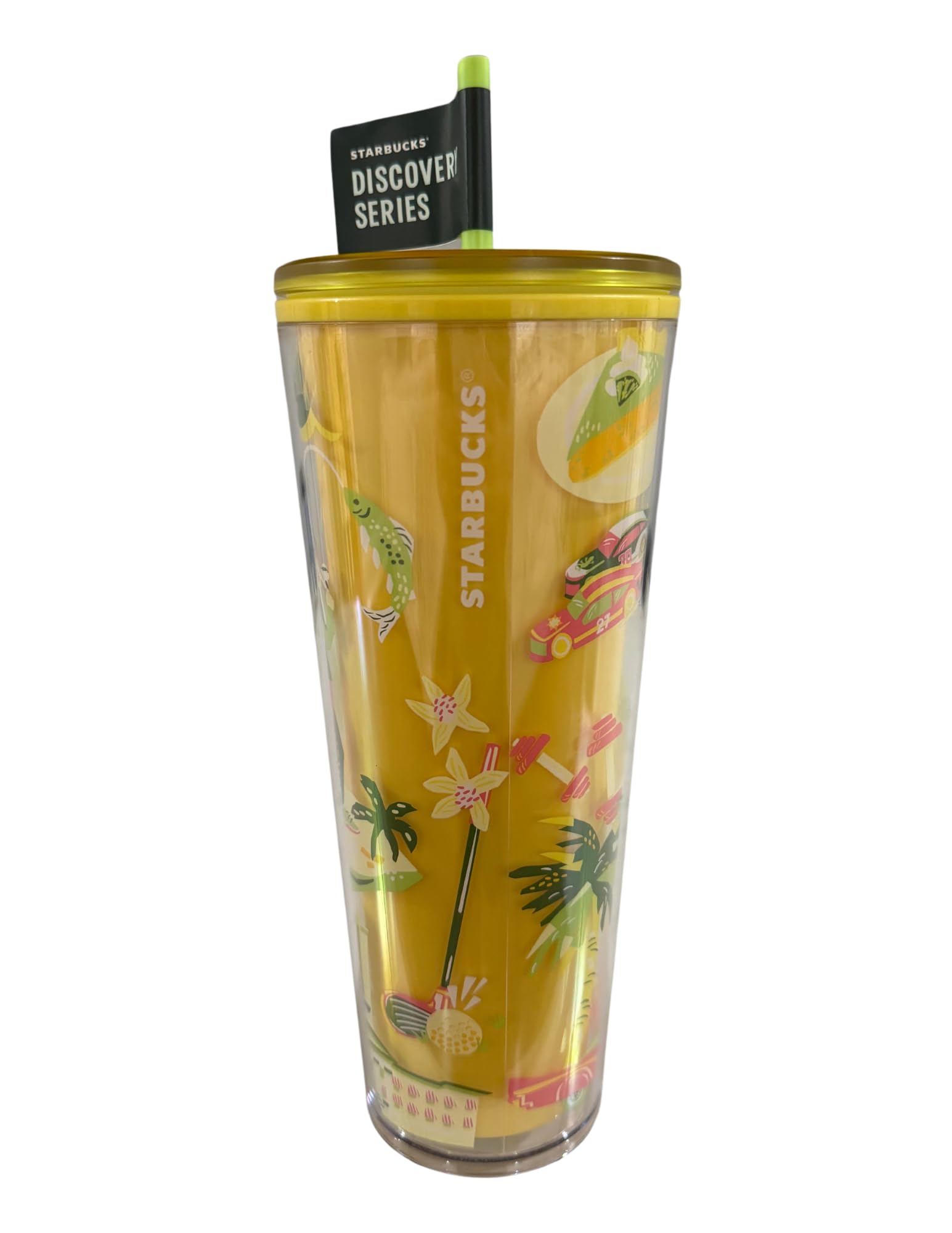 Amazon.com | Starbucks Florida Tumbler, Discovery Series, 24 OZ Cold Cup  with Straw: Tumblers & Water Glasses