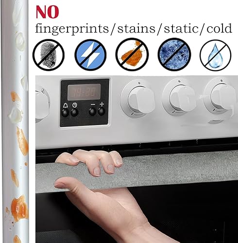 Miniatura 2 de Fundas para manijas de puerta de refrigerador, 3 piezas, decoración de electrodomésticos de cocina, mantiene la limpieza de manchas de aceite, asas