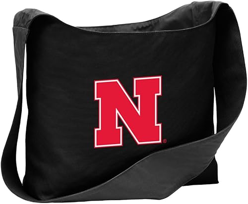 Bolso de mano de la Universidad de Nebraska El mejor estilo de honda en todo el cuerpo Bolsas de hombro, Negro -, Mediana