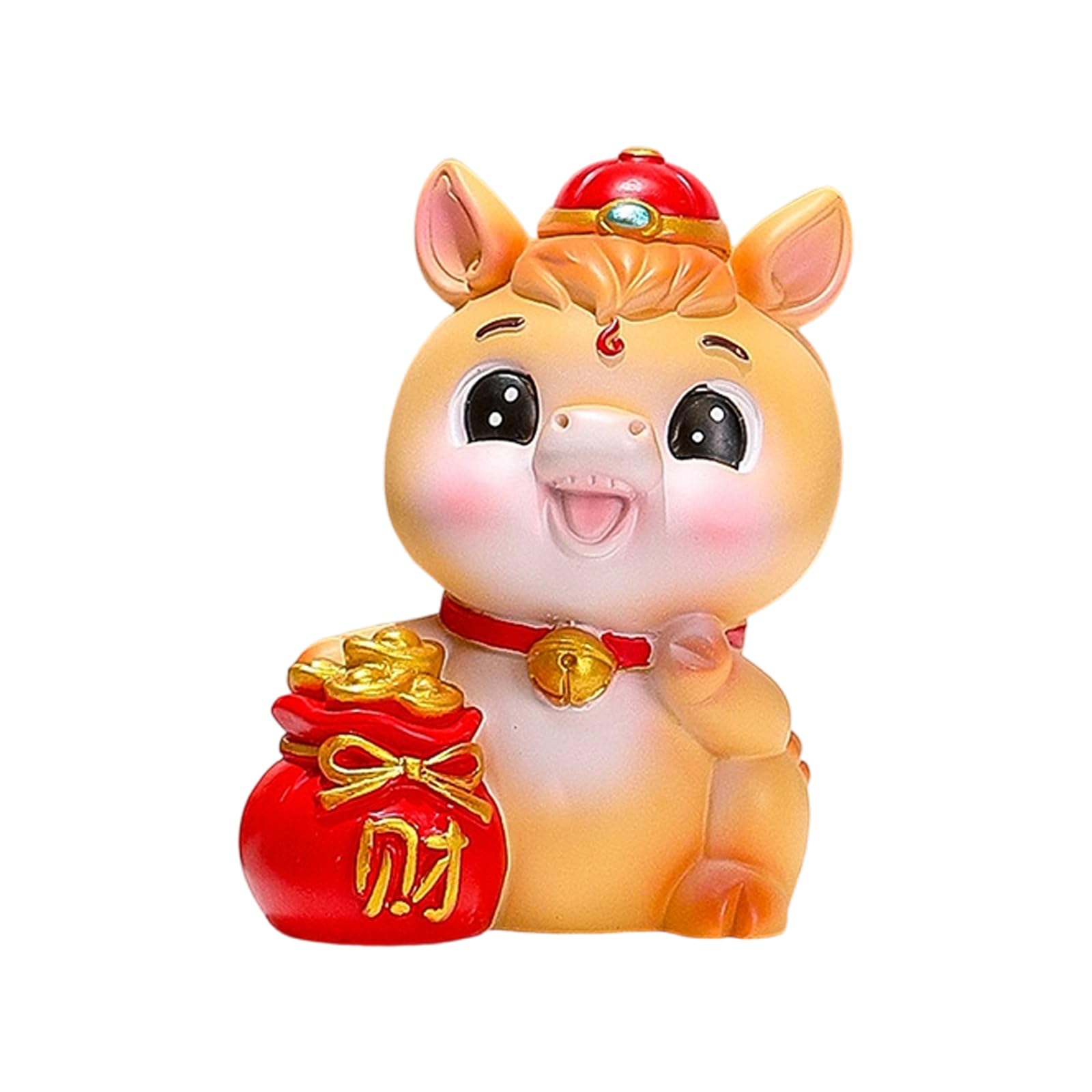 Lerpwige Chinese New Year Horse Figurines Desktop Ornament Minis Resin Zodiacs Statues Bring Luck Wealth Home Decorations Zodiacs Horse Statues