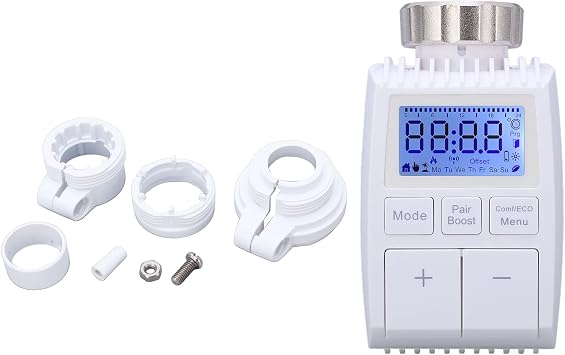 Smart Thermostat Radiators, ABS WiFi Thermostat Voice Control Temperature Controllable Wireless ABS Heating Valve for Home Office