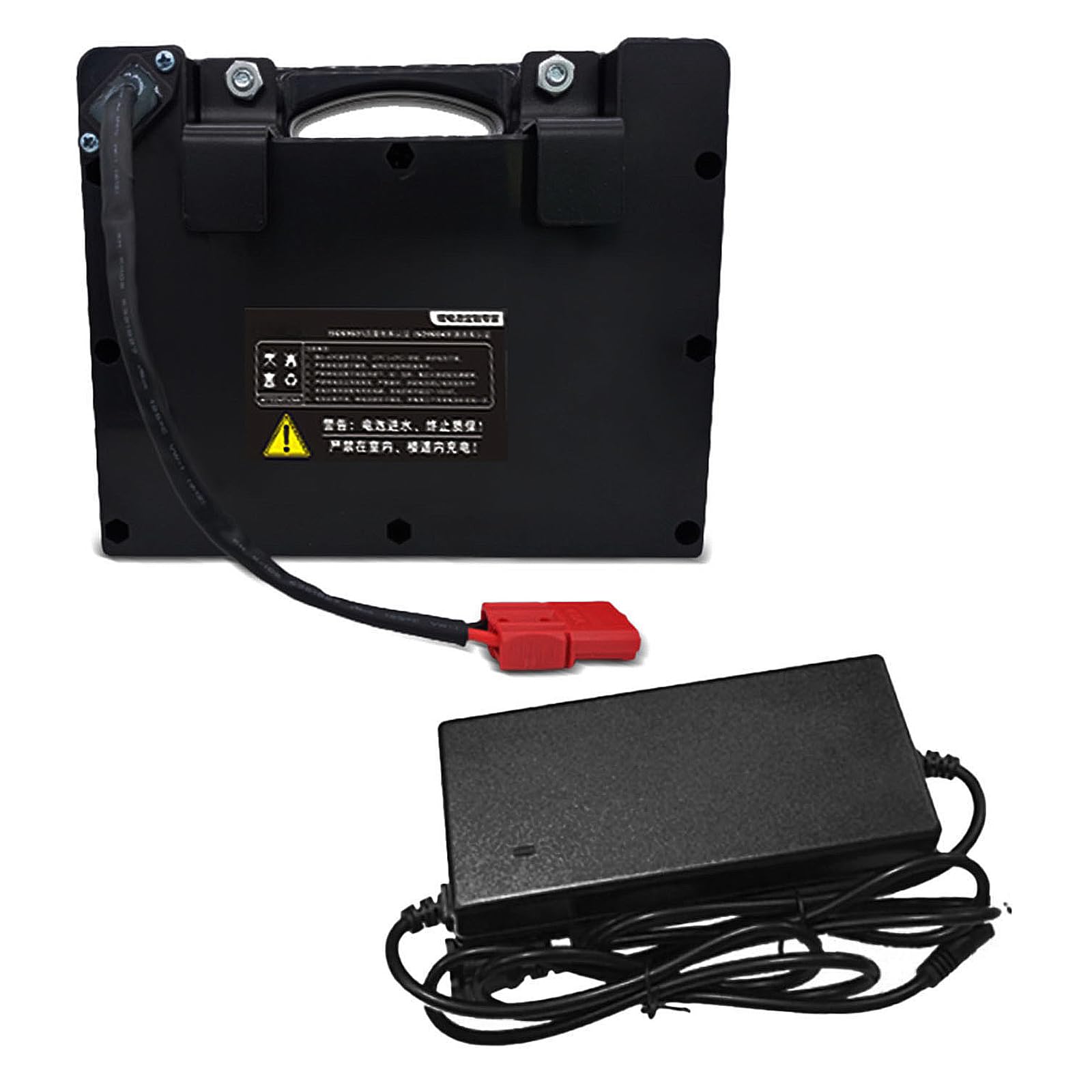 CBJJ 24V 12AH Electric Wheelchair Battery - Lithium Foldable Wheelchair Replacement Batteries Pack for Long Life Powerful Use - Includes Charger and Anderson Plug