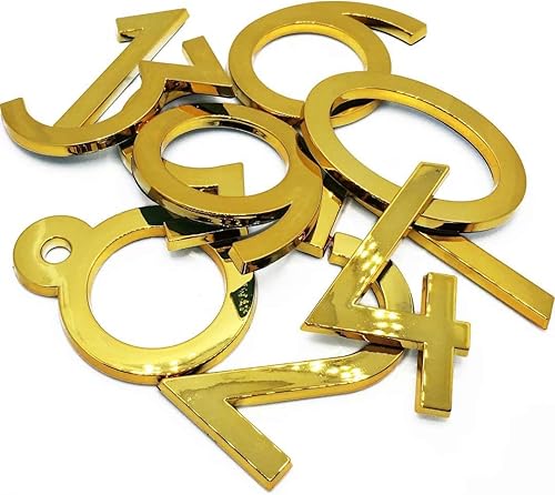 Vista 7 de Diggoo Paquete de 20 adhesivos de números de buzón del 0 al 9, 2.76 pulgadas de alto, números de dirección de puerta para apartamento, casa