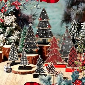 8pcswoodenchristmastreestabletopdecorrusticchristmasdecorwoodentreessignforhomeofficefireplacefarmhousepartyxmascenterpieces  Urban Country Home Decor 8 pcs wooden christmas trees tabletop decor rustic christmas decor wooden trees sign for home office fireplace farmhouse party xmas centerpieces  urban country home decor