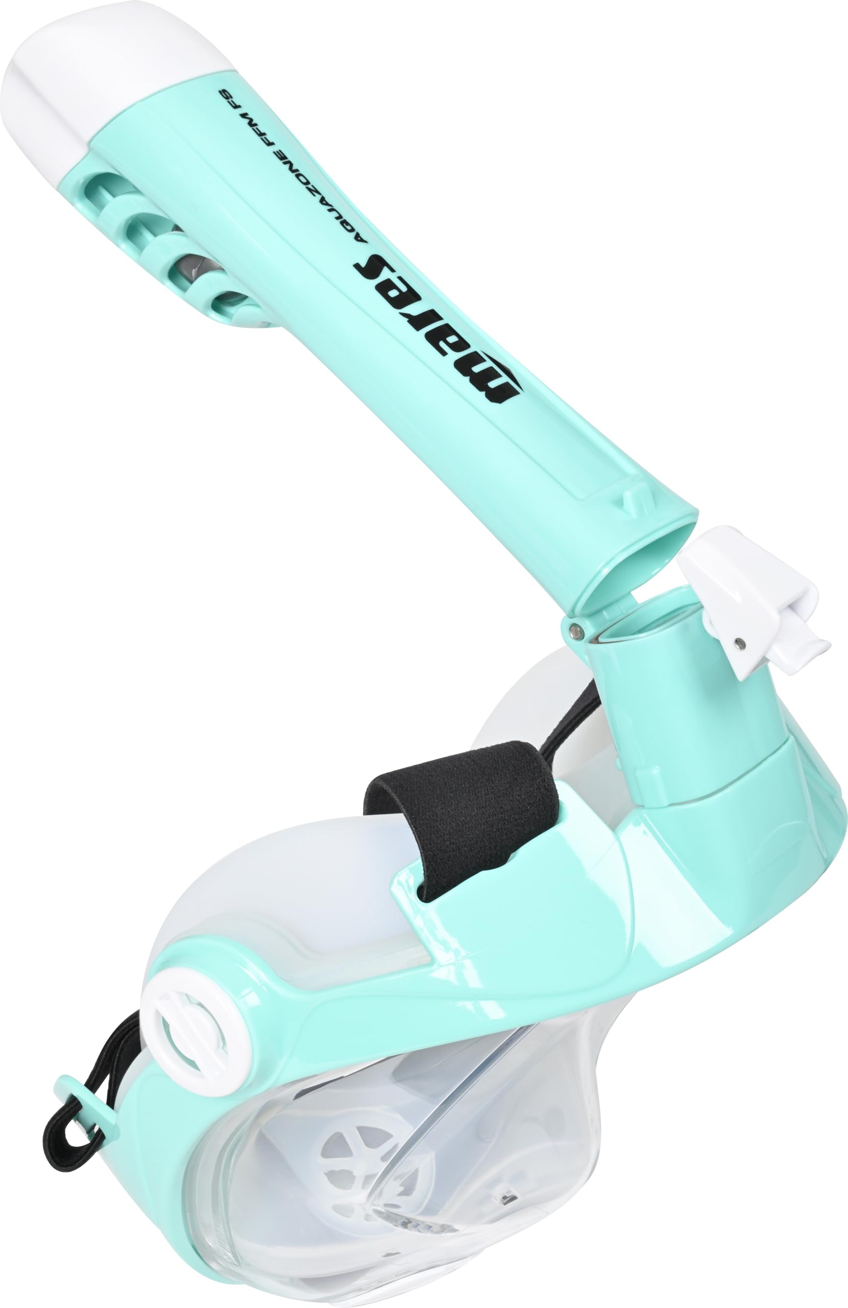 Mares Aquazone Full Face Mask - Maschera Integrale Snorkeling Adulto, Facciale in Silicone, Boccaglio Pieghevole, 3 Taglie