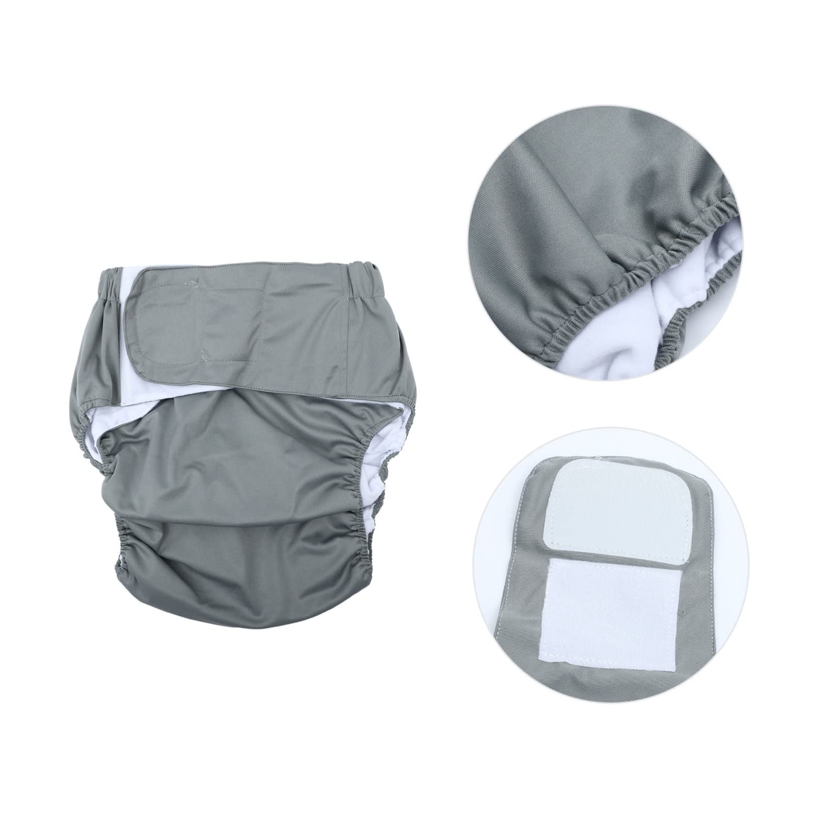 FOMIYES Cloth Diapers Washable Sticker Adult Diapers Breathable Padding Leak-Proof Men Women