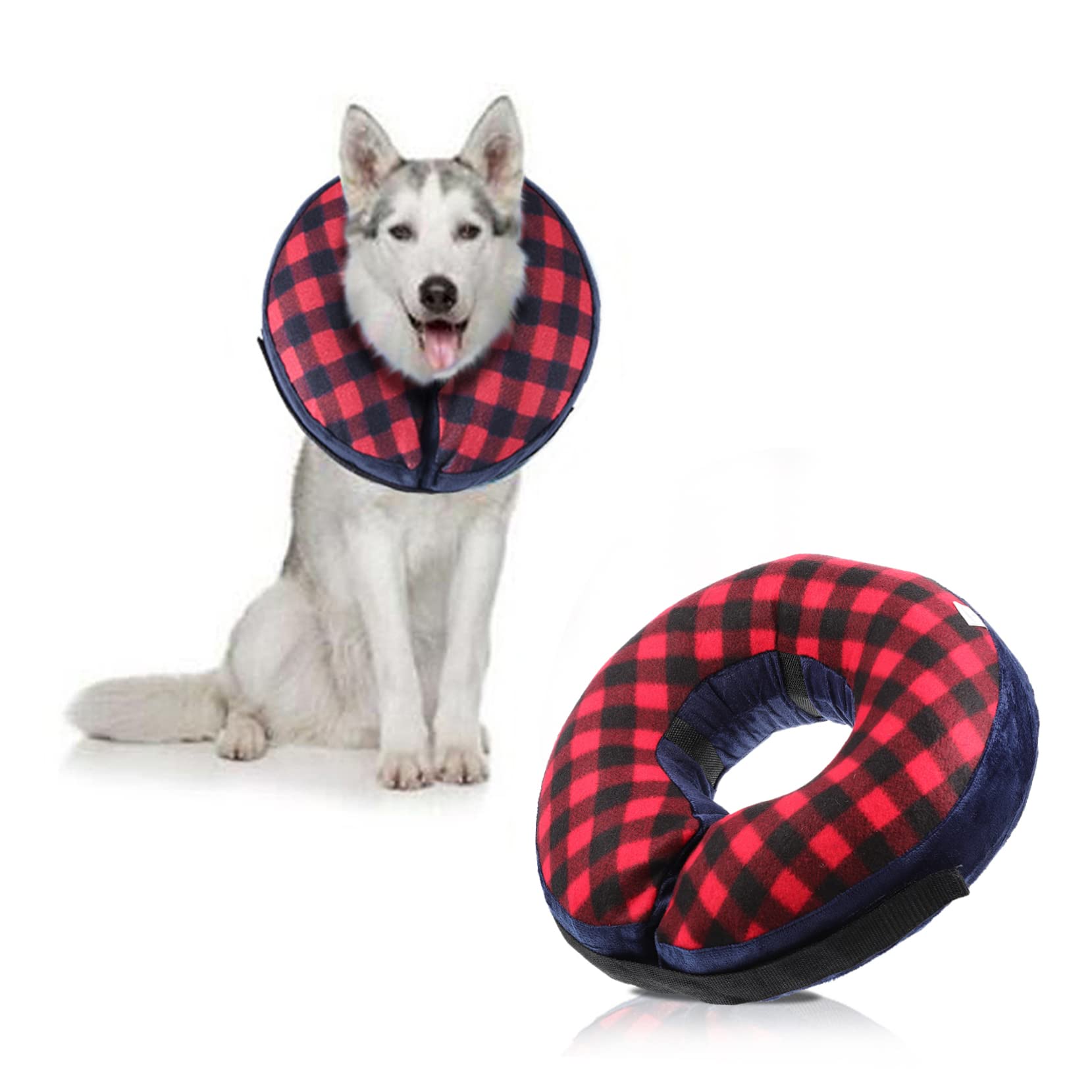 SUPVOX 3pezzi Collare Inflabile Per Per Cani e Gatti Protezione Comfort Per Dopo Intervento Design Innovativo Forma Di Donut Facile Da Indossare Leggero e Sicuro Per Evitare Leccate e