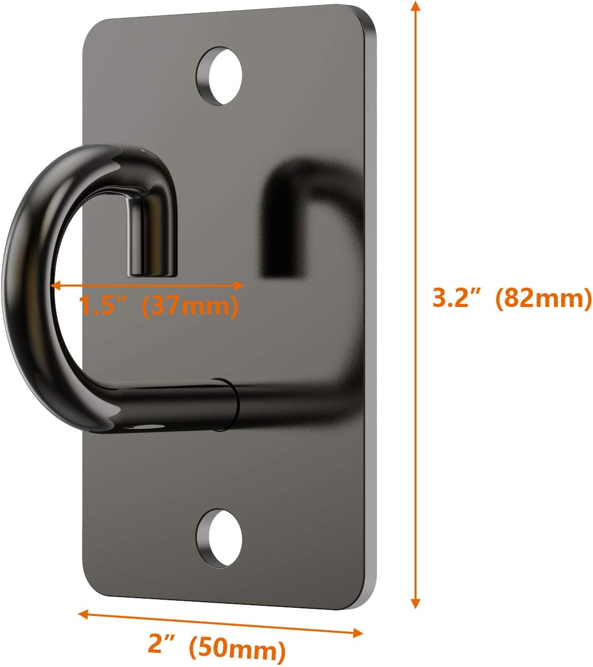 OUUO Wall Mount Workout Anchors for Resistance Bands,Body Weight Straps,Strength Training, Yoga, Home Gym, Physical Therapy Exercise and Closed Loop Bands (Gun-Black) : Sports & Outdoors