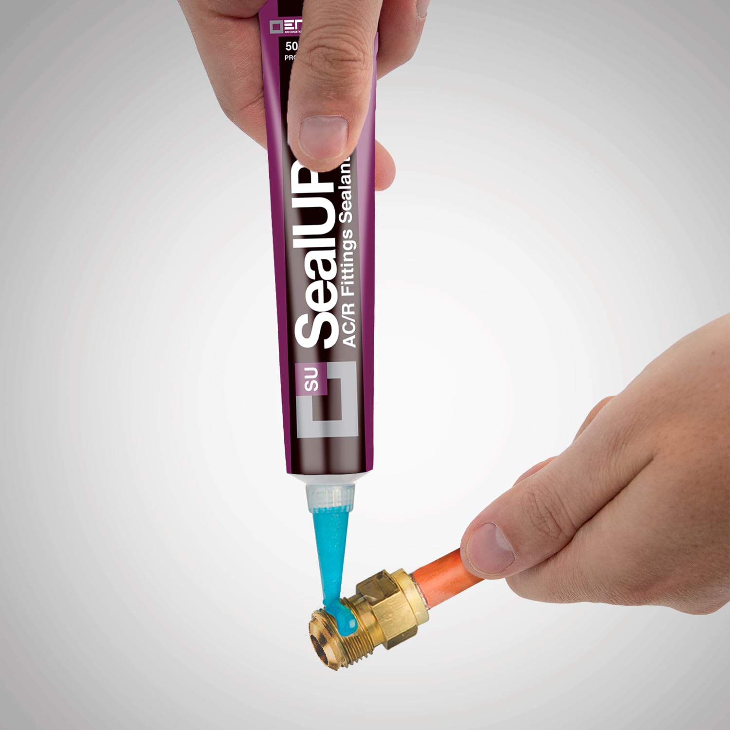 Errecom SealUp Sigillante Raccordi Climatizzatore per Cartelle Impianti A/C | Sigillante Professionale per Giunti Refrigerazione, Resistente a Vuoto e Alta Pressione, 50 ml