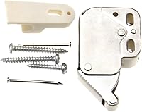 Vista 2 de 2pcs Push To Open Touch Release Lock Spring Loaded Mini Tip Latch Puerta de Armario