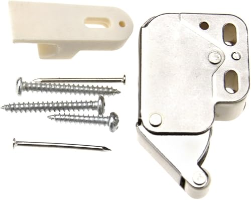 Miniatura 2 de 2pcs Push To Open Touch Release Lock Spring Loaded Mini Tip Latch Puerta de Armario