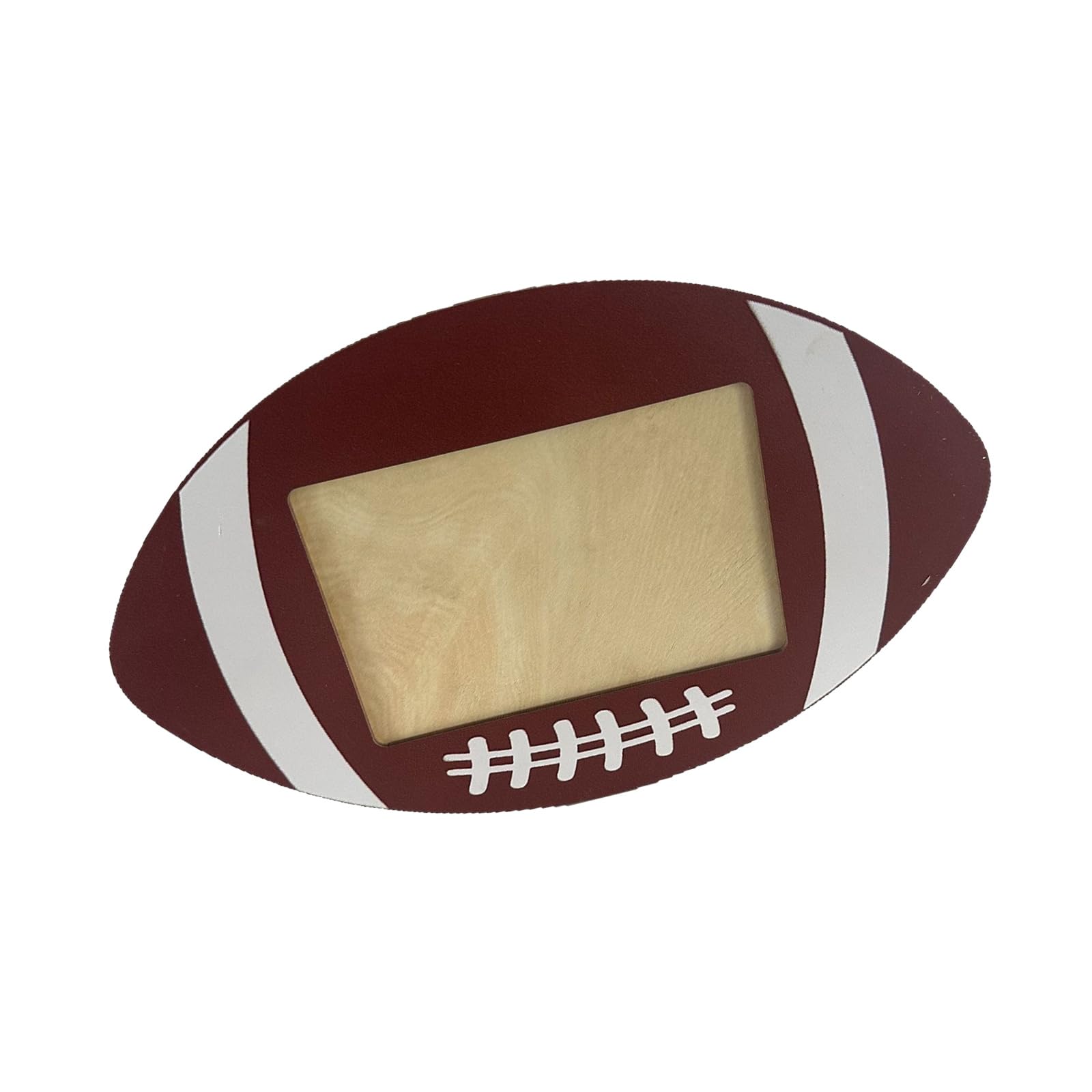 SHINLHUA Permanent Hardwood Presentation Frame with Athletic Ball Forms for Tabletop Decor and Gifts Football Photo Frame