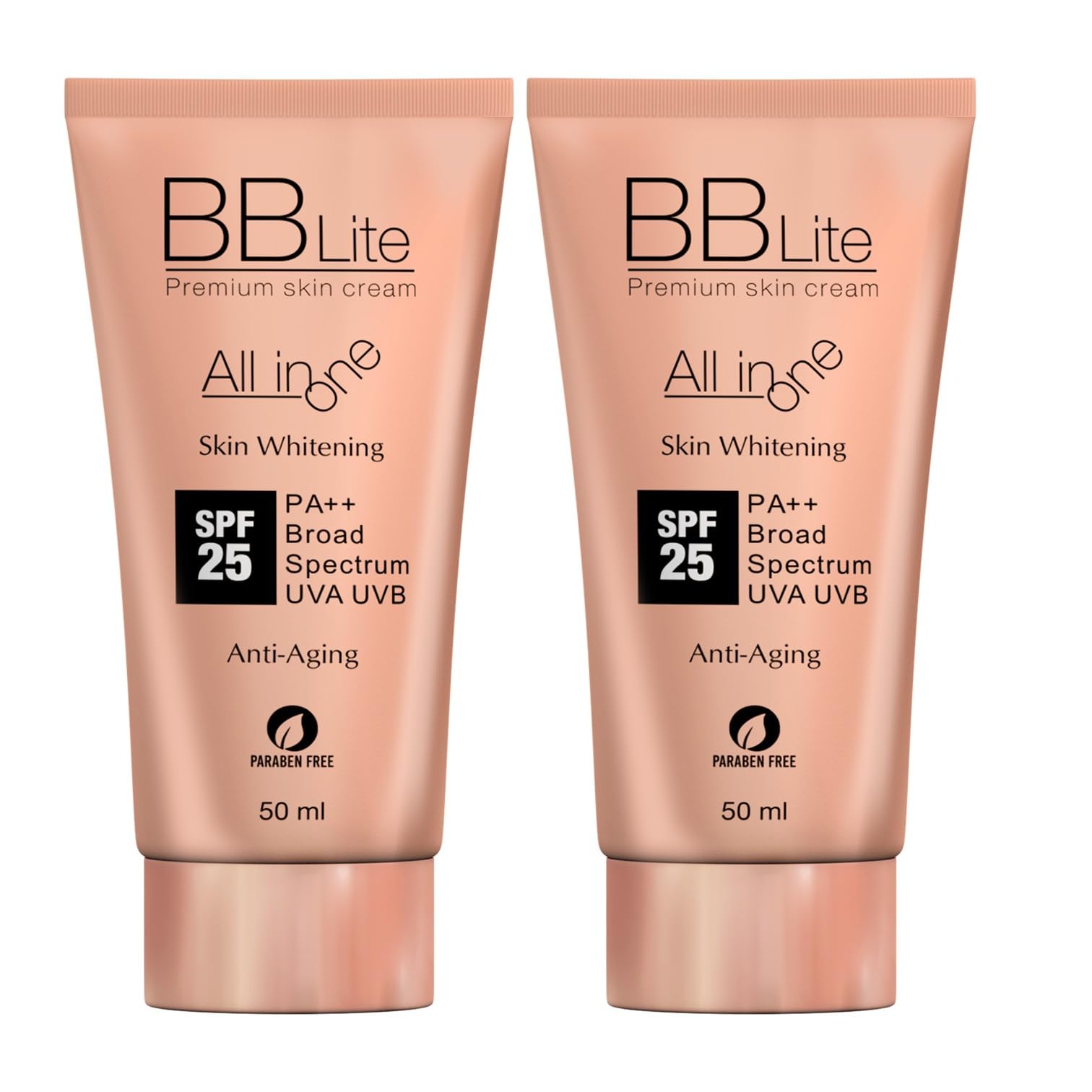 Ethiglo BBlite Premium Skin Cream - All-in-One Benefits | Skin Whitening, Anti-Ageing, SPF25, PA++, Broad Spectrum, UVA, UVB Protection : Pack of 2