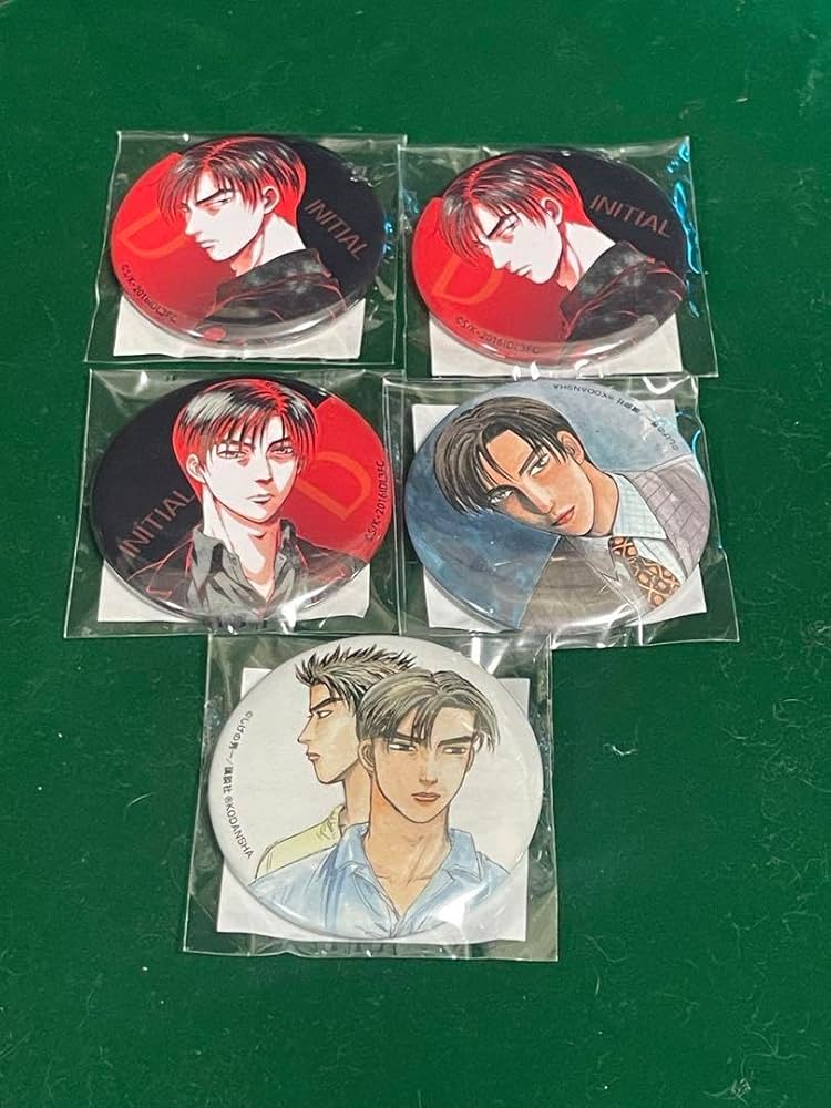 イニシャルD 缶バッジ高橋兄弟