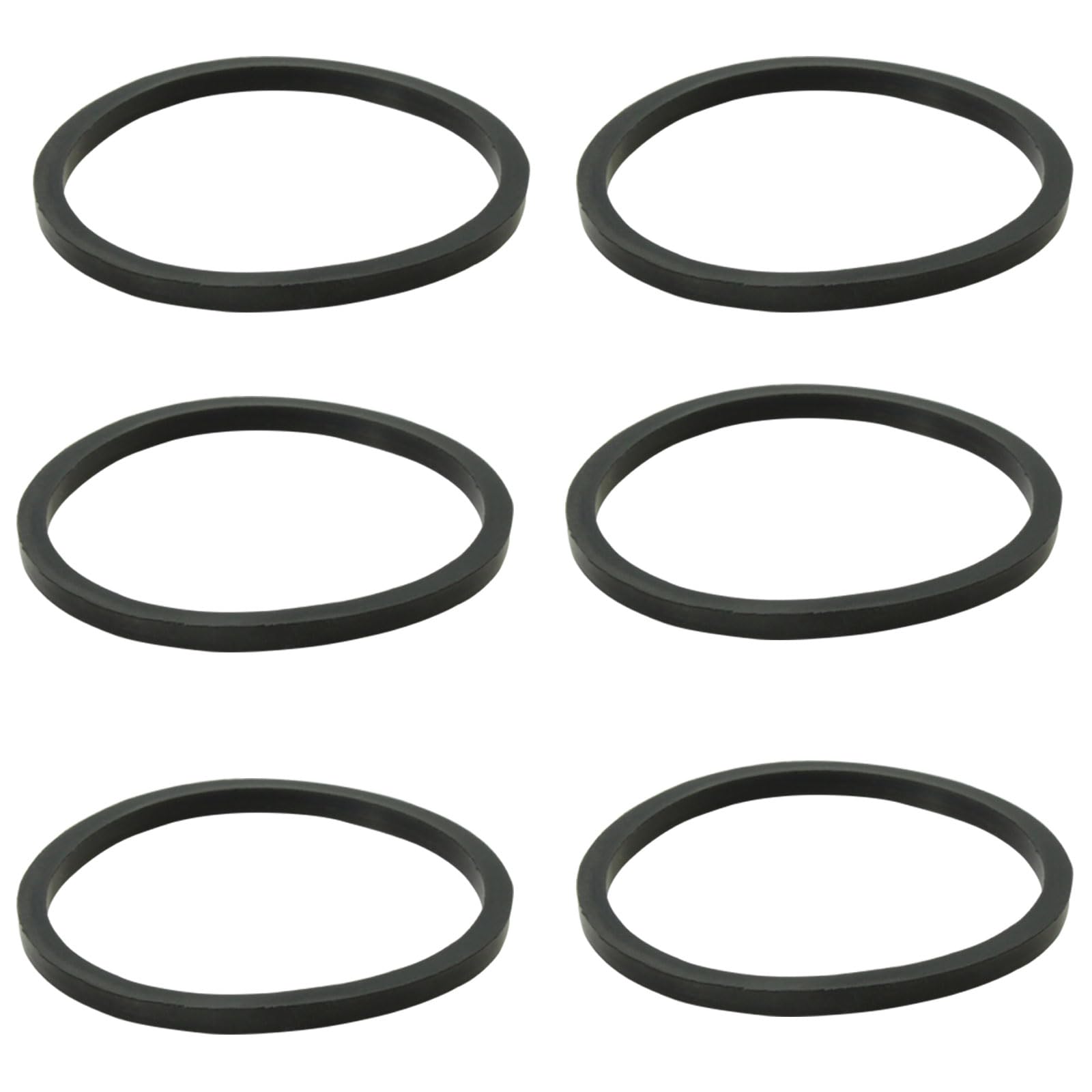 6PCS Kitchen Sink Filter Sealing Ring, Narrow Edge Rubber Gasket for Drain Pipe, Waste Pipe Gasket, 1-1/2 inch Drain Pipe Sink Odor Collector Siphon,