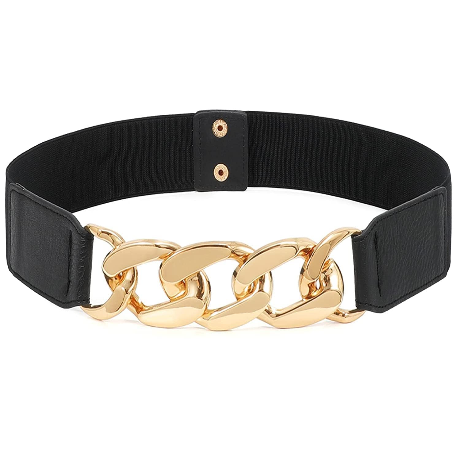 vichip Elastic 1 Piece Chain Skinny Stretch Adjustable Waist Belt Kanduro For Girls, Stylish Design Womens Waist Belts (Black)-picture-30