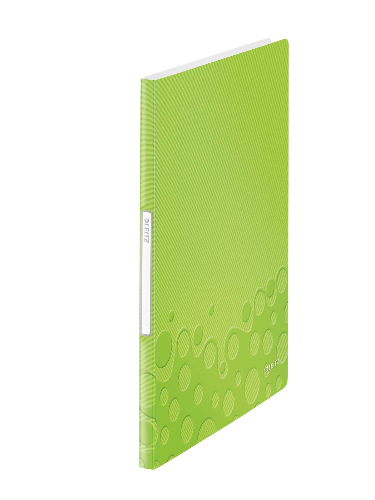 Leitz A4 Display Book, 20 Pockets, 40 Sheet Capacity, Transparent Pockets, Metallic Green, WOW Range, 46310064