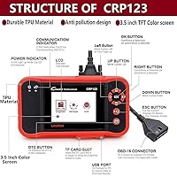 Vista 7 de Launch CRP123 Lector de código. Launch X431 CRP 123 Lector de código de automotor profesional. OBD2 EOBD Escáner
