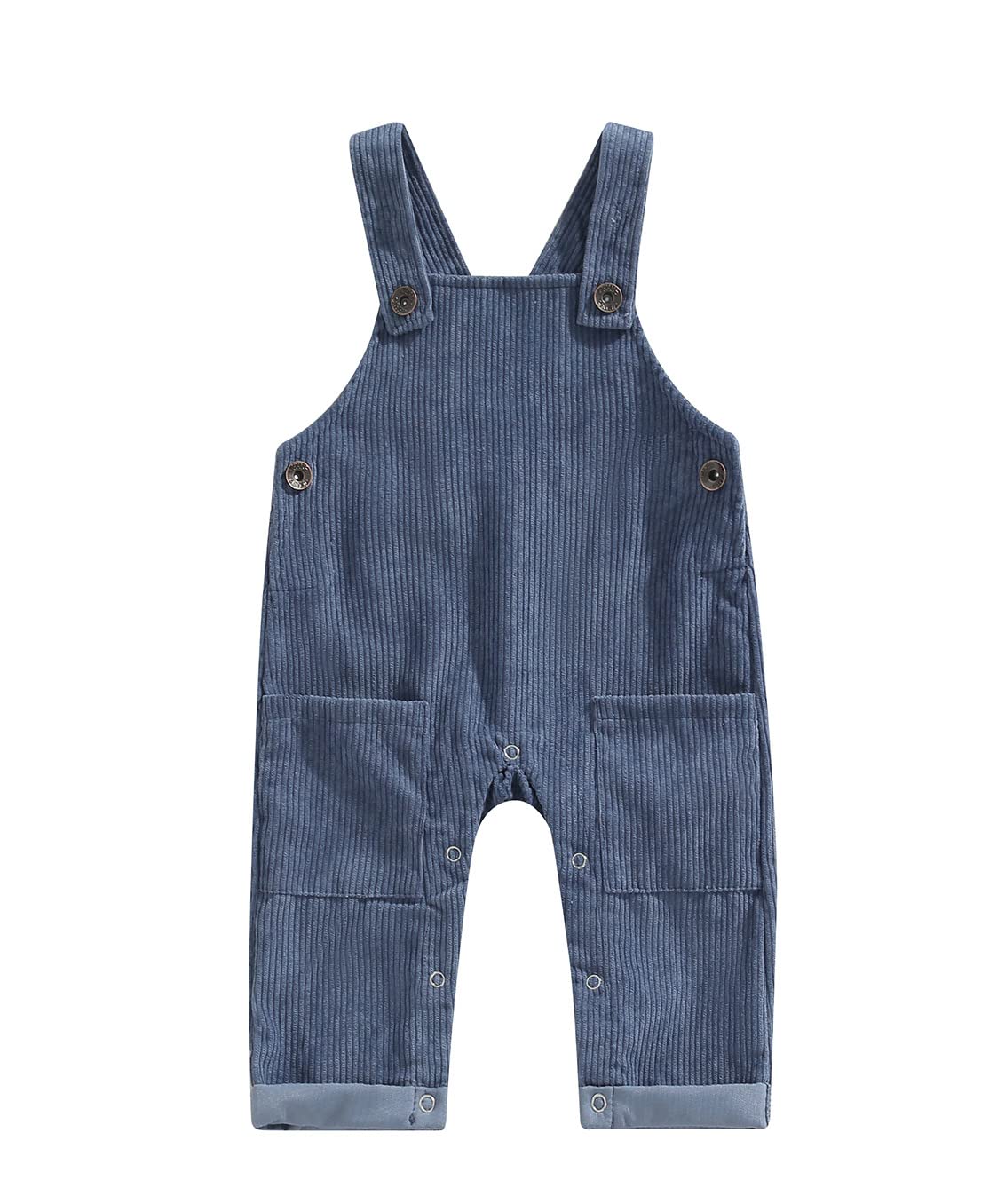 ZAXARRA Toddler Baby Girl Boy Overalls Plaid Baby Jumpsuit Romper Overalls Suspender Long Pants (Blue, 4-5 Years)