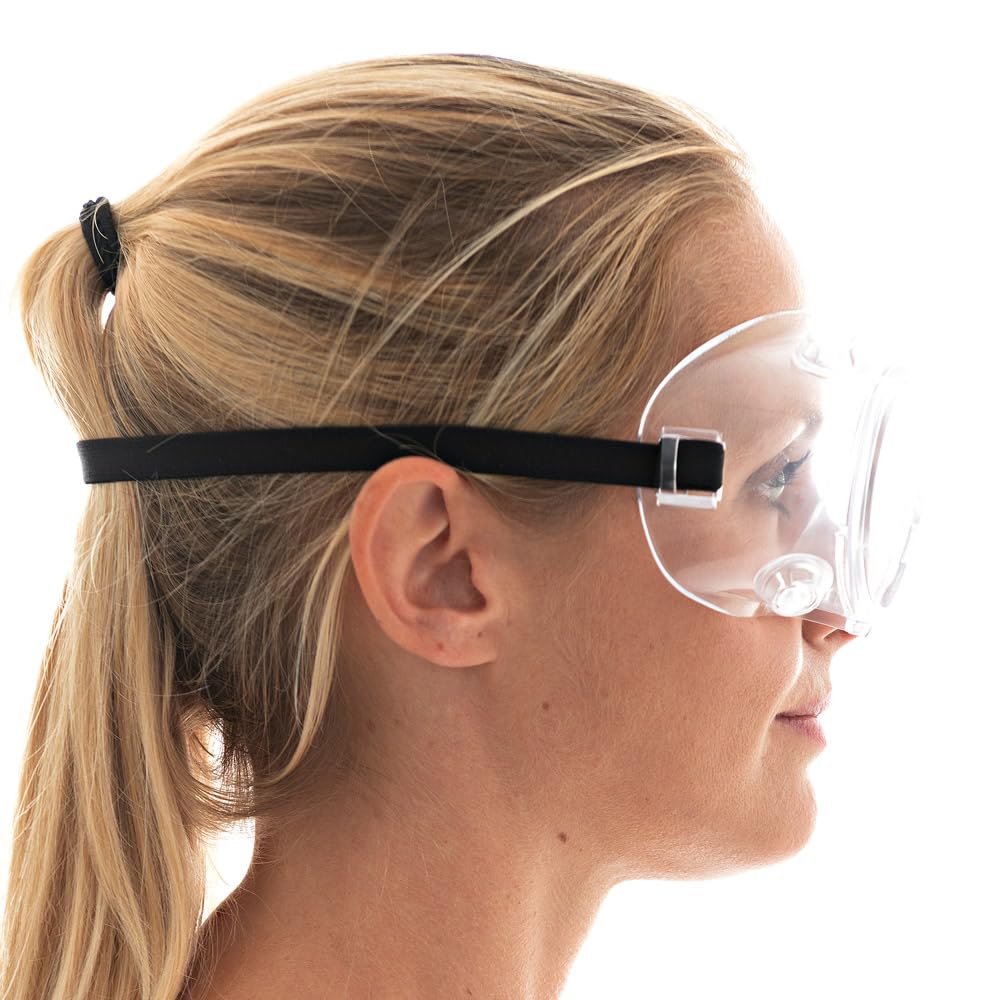 FRANZ MENSCH 10 Stück Hygostar Schutzbrille, belüftet | PVC, transparent, Einheitsgröße, 10x1 Stück, Karton, Schutzbrille, Arbeitsschutzbrille, Sicherheitsbrille