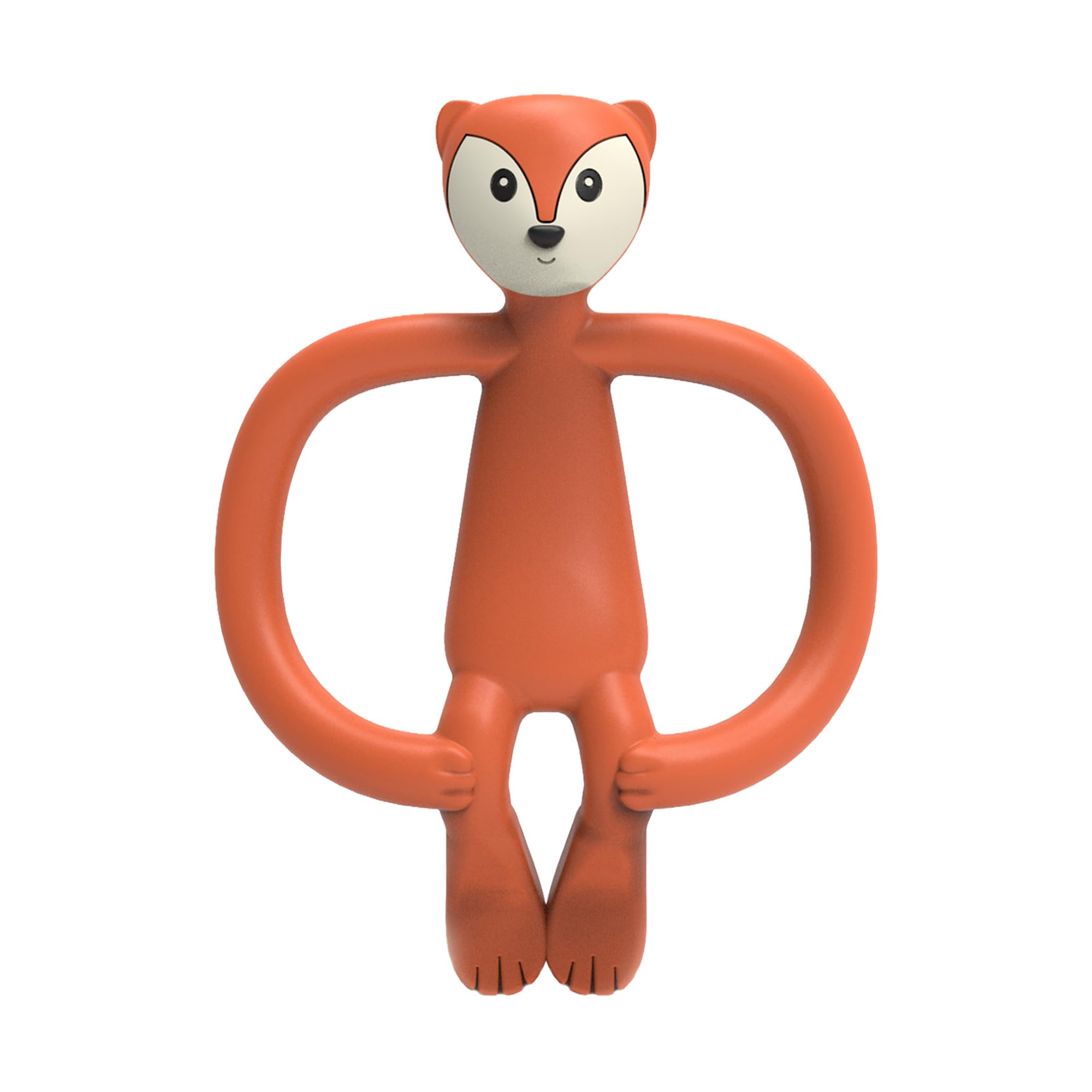 Matchstick Monkey, Antimicrobial Silicone Teether & Gel Applicator, Easy To Grip, BPA Free, 3 Months Old+, 11 cm, Fudge Fox