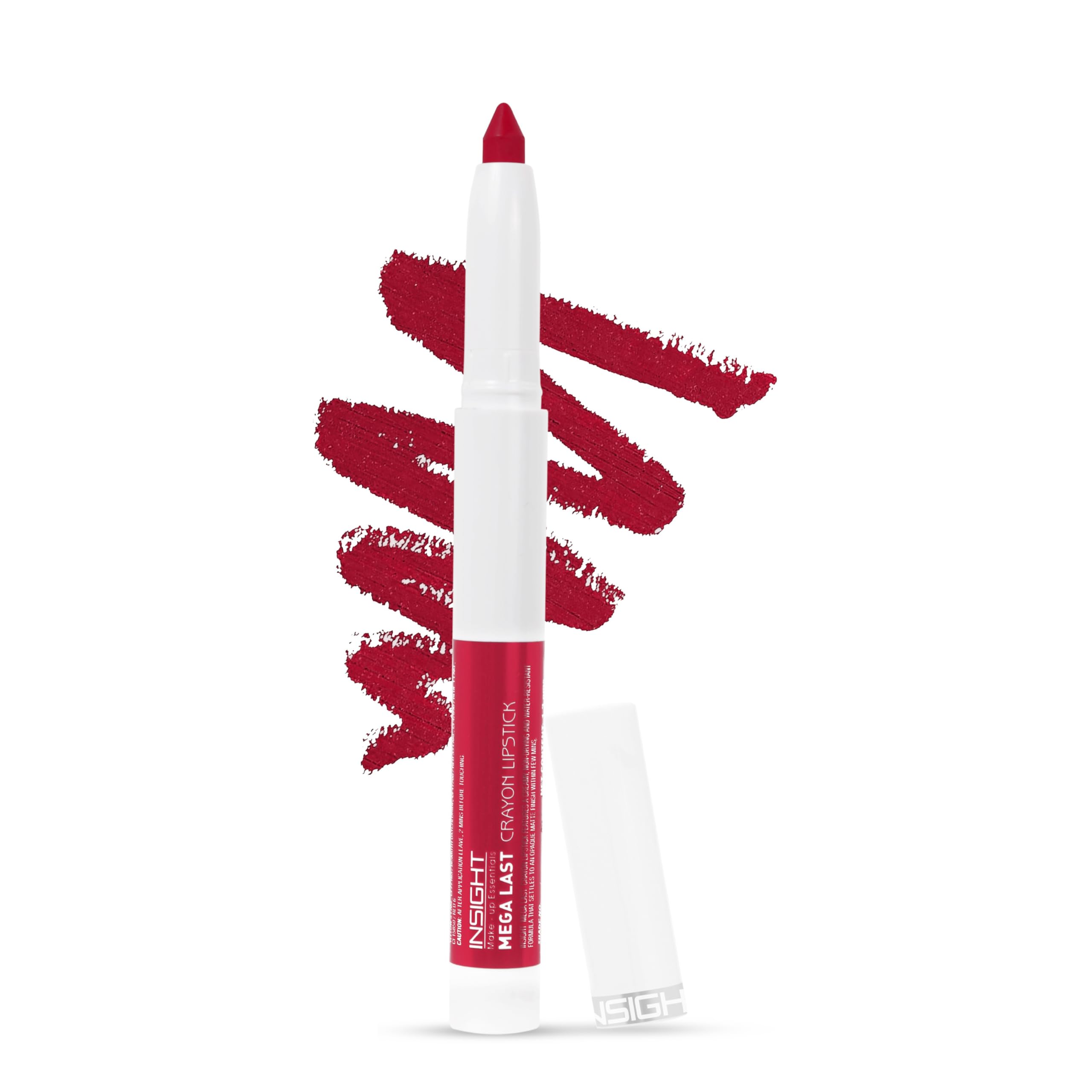 INSIGHT Mega Last Crayon Lipstick | Matte Finish | Non-Transferable formula | Intense Color Pay off | 2in1 Formula |Water-Resistant | Built Sharpener-Shade 11-image-9