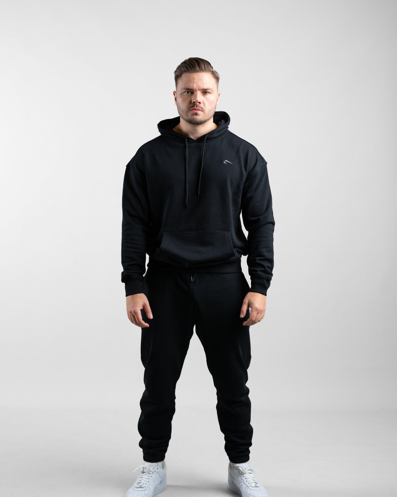 ATHLETIC AESTHETICS Essential Oversize Hoodie - Oversize Kapuzen Pullover für Herren, Langarm Hoody, Kapuzenpullover für Sport, Fitness, Gym und Freizeit, Pulli Bequem und Sportlich