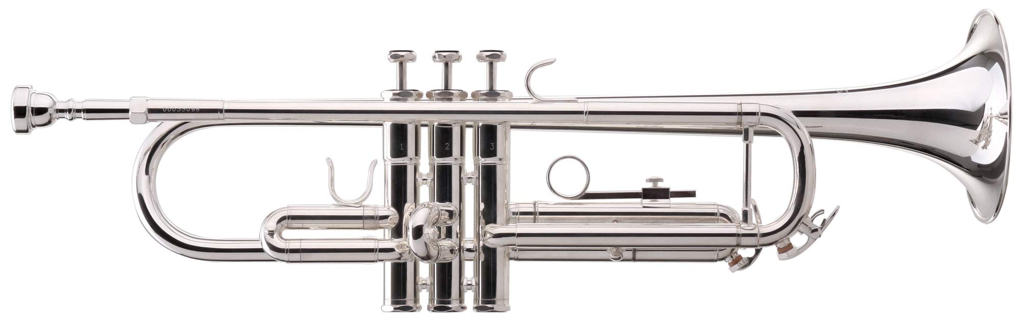 Classic Cantabile TR-40S Bb-Trompete (Schallbecher 125 mm, Ventile Edelstahl, Stimmzug Neusilber, Koffer, Mundstück) silber