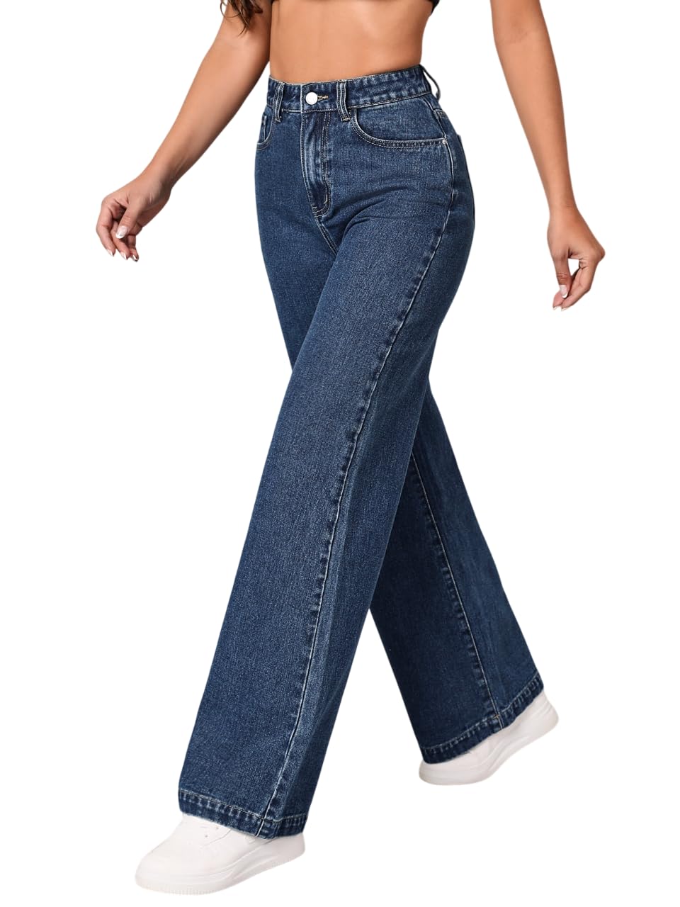 Women’s High-Rise Stretchable Denim Lycra Jeans | Body-Shaping Cotton Blend for a Feminine Look||Jeans||-image-47