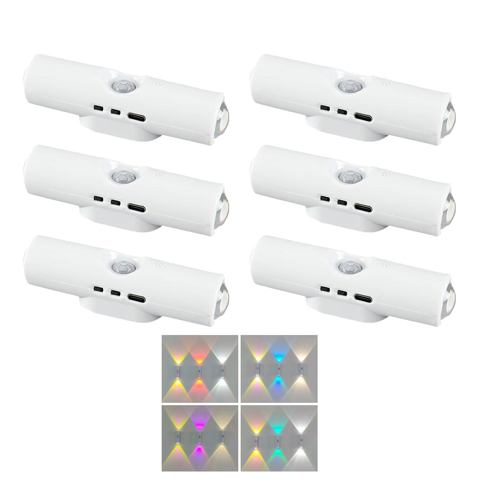Kaeltsyn Automatic Motion Sensors Night Light with USB Rechargeable Attachment Bright LED for Home Use Battery-Free Night Light