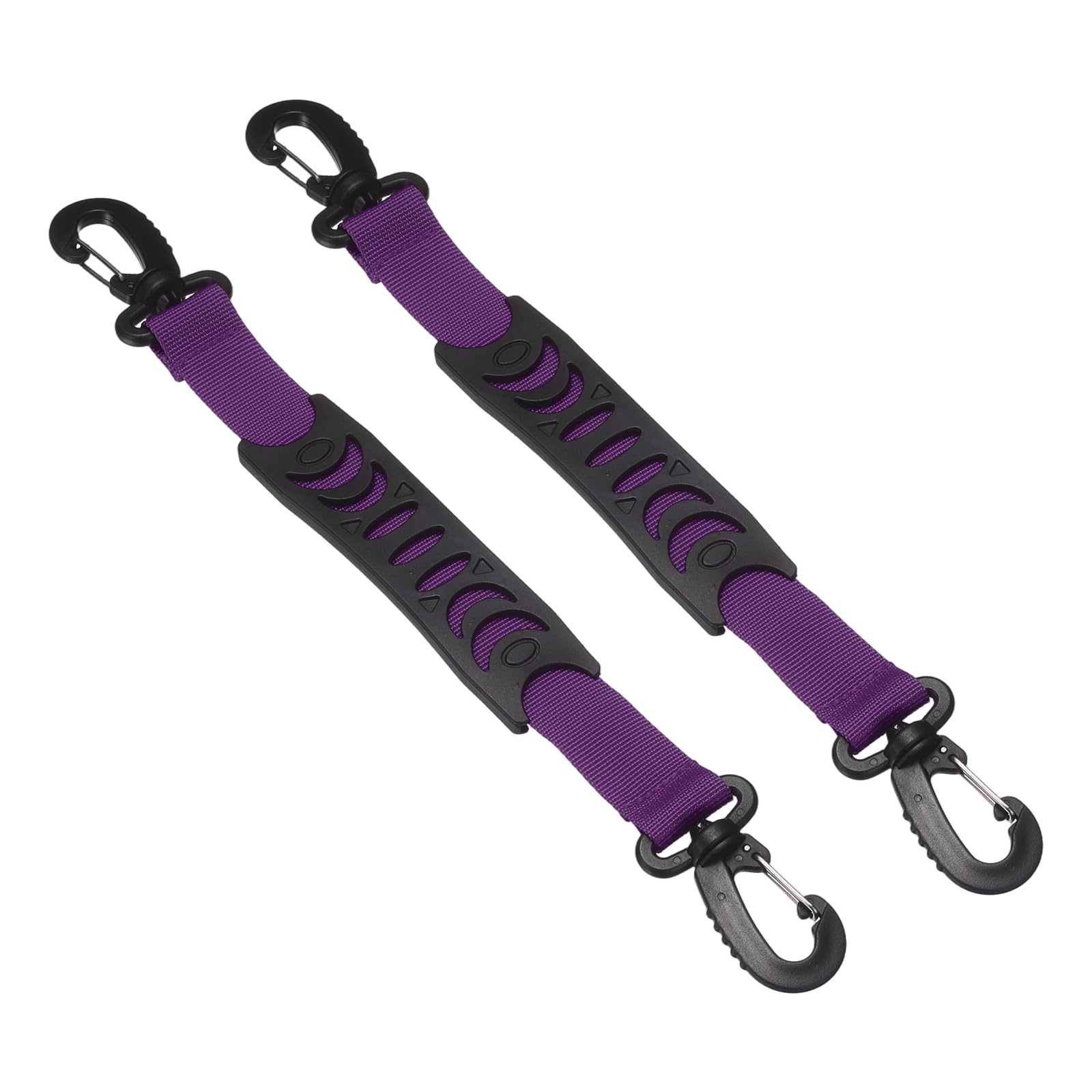 YELARXI Roller Skate Lifter, Skate Leash with Carrying Handle Buckle Fixing Accessory 13 Inch & 2 Pack & Nylon & Purple - Fitting for (Ski Boots/Snowboard Shoes/Skating Shoes)