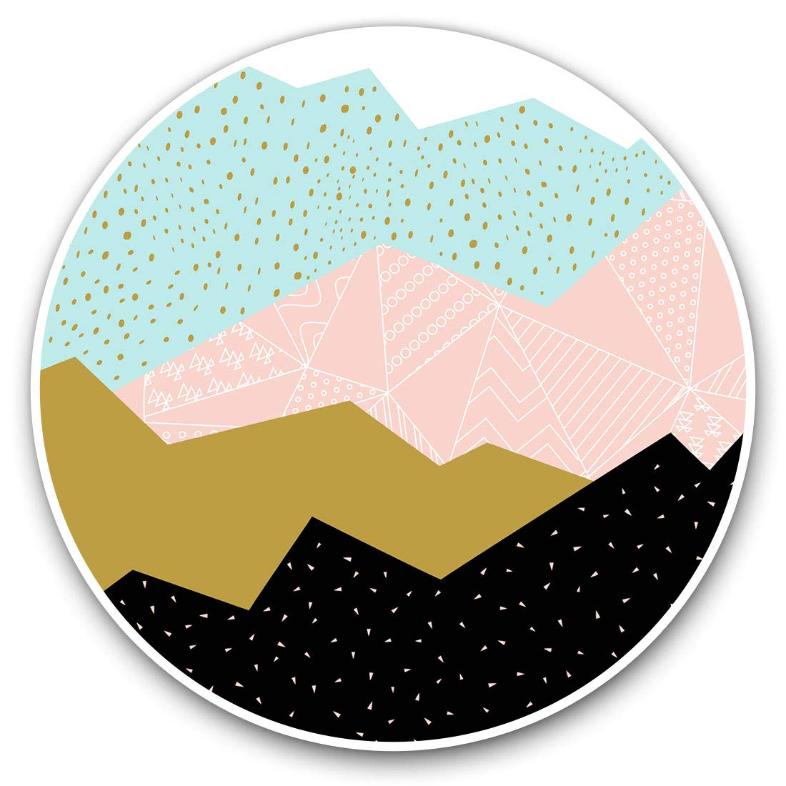 2 x 30cmVinyl Stickers - Abstract Mountains Ski Snowboard Decals for Car Van Luggage Scrap Book Fridge #16037