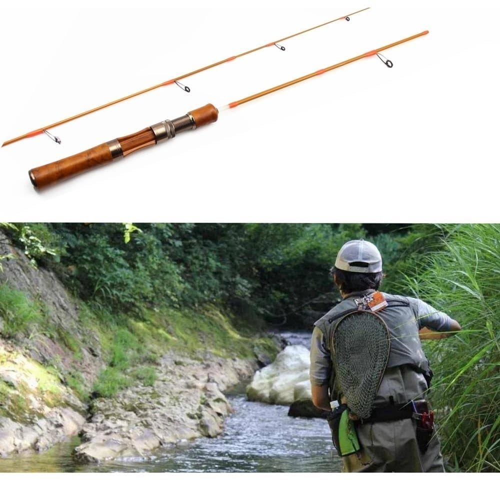 Viajes Caña de Pescar Ultraligera Ul Slow Lure 1,4 m, caña,5 a 8 g con Puntas sólidas ultraligeras for Trucha y Arroyo Agua Dulce