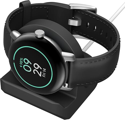 MoKo Soporte de cargador compatible con Google Pixel Watch, soporte de carga de silicona duradero antideslizante, base de carga cargador no